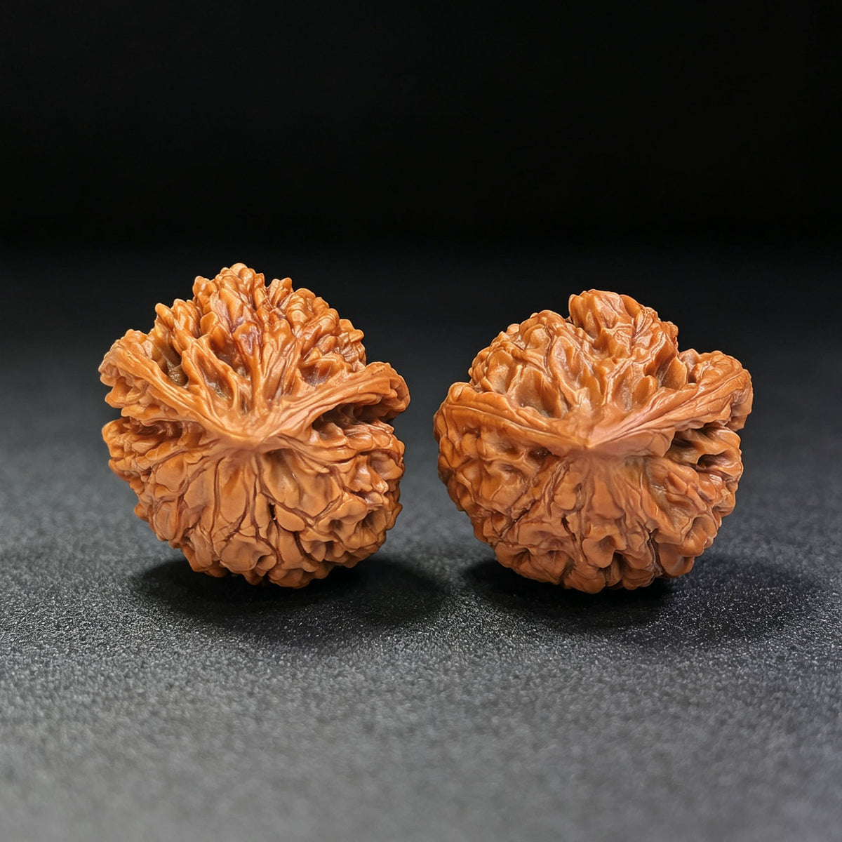"Guan Mao Fei She" GMFS-CG1A7E Collector Lineage Wenwan Walnuts Pair | 41.0mm x 38.0mm | Stock ID: GMFS-CG1A7E - ThePatinaProject