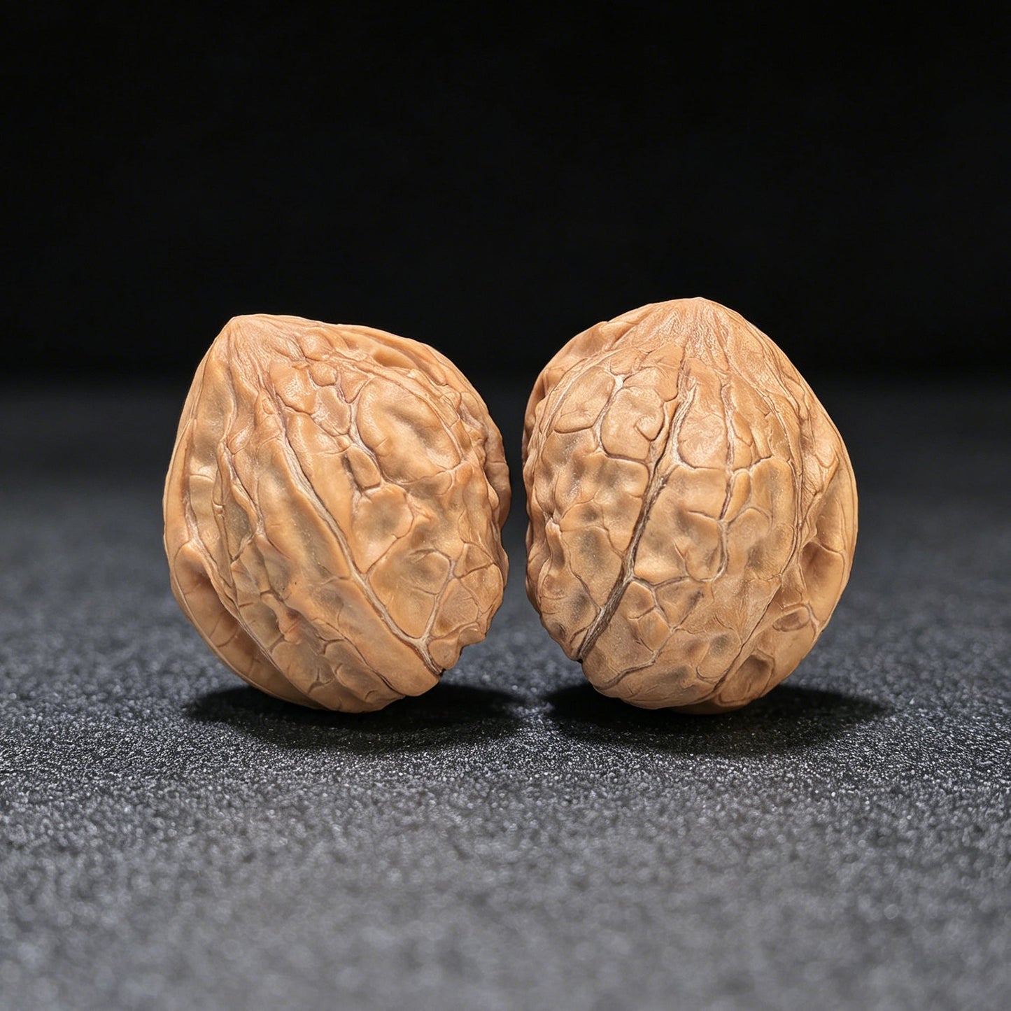 Guijiawen Banbi (Turtle Shell Half-Wall) Scholar Walnuts Pair | 32.0mm x 37.0mm | Stock ID: GJWBB-401E - ThePatinaProject