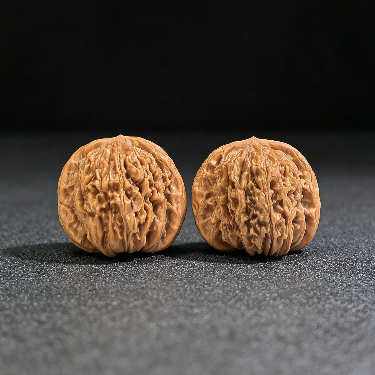 "Han High Tower" Hangao Lou HGL-SY1A3 Low-Profile Wenwan Walnuts Pair | 39.0mm x 34.0mm | HGL-SY1A3 - ThePatinaProject
