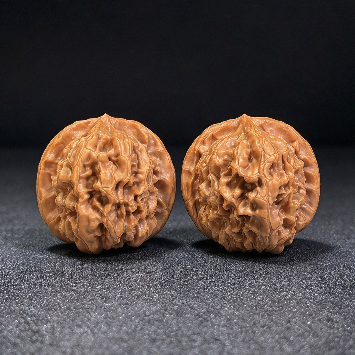 "Happy Reunion" (He Huan) Ultra-Plump Pair | Walnut Pair | Massive "Ultra-Plump" Geometry | HH-704 - ThePatinaProject