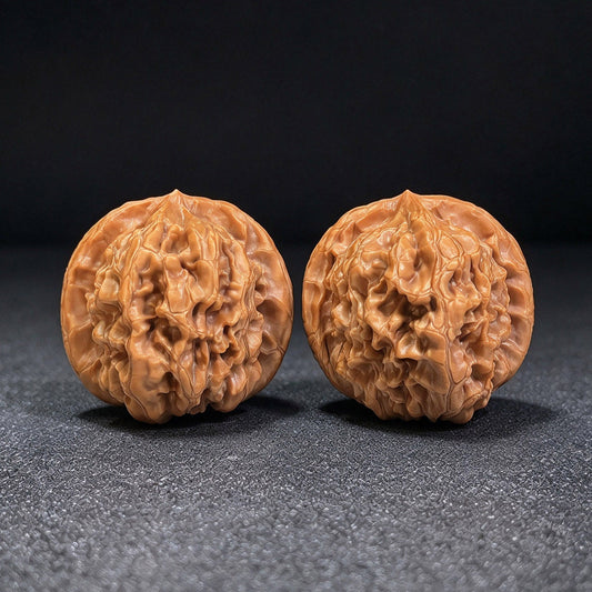 "Happy Reunion" (He Huan) Ultra-Plump Pair | Walnut Pair | Massive "Ultra-Plump" Geometry | HH-704 - ThePatinaProject