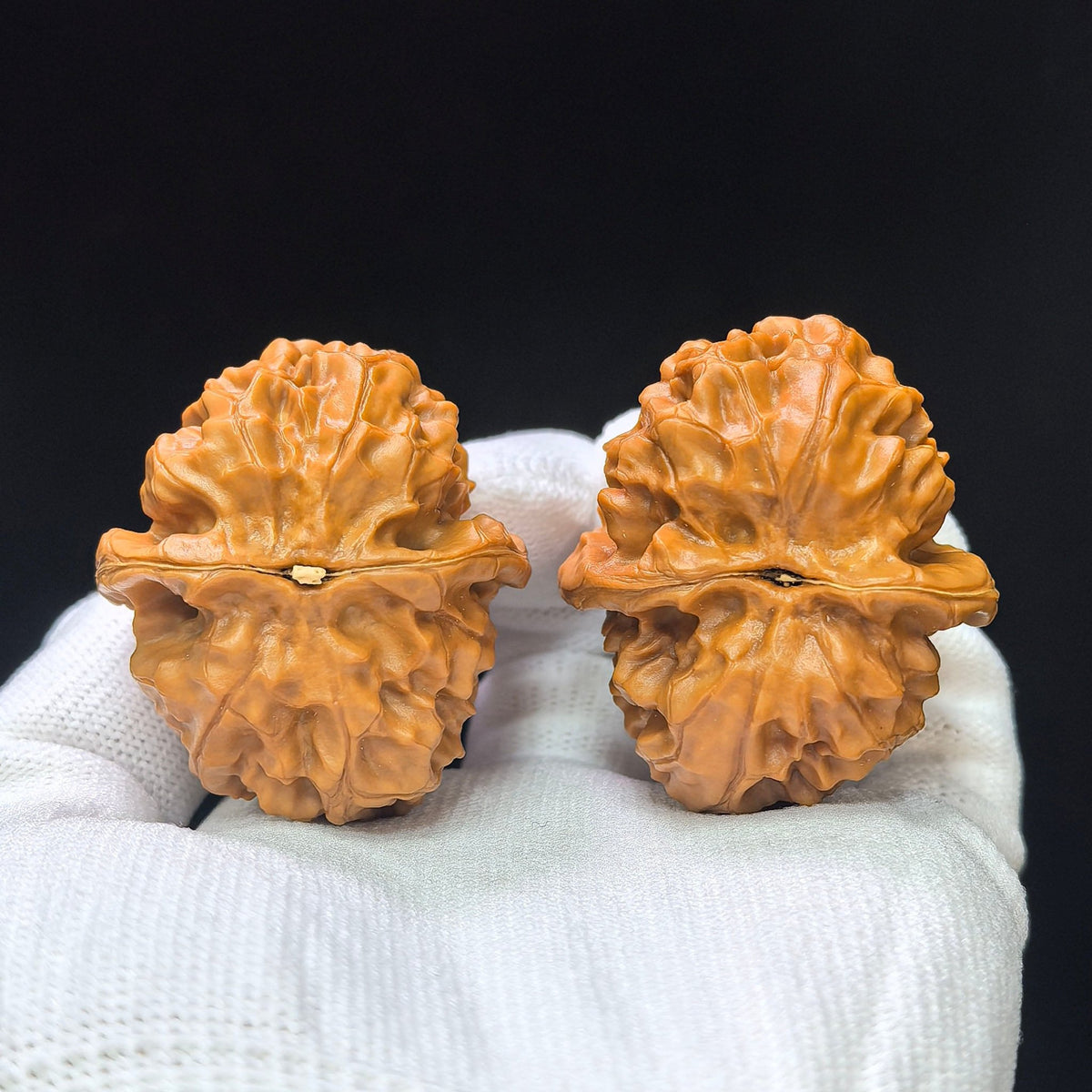 He Zun Wenwan Walnuts Pair | Rare Variety | 38.0mm × 43.0mm | HZ-1102 - ThePatinaProject