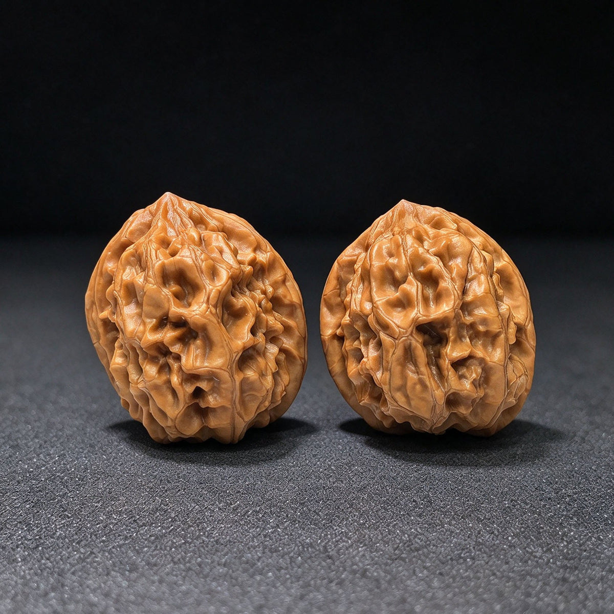 He Zun Wenwan Walnuts Pair | Rare Variety | 38.0mm × 43.0mm | HZ-1102 - ThePatinaProject