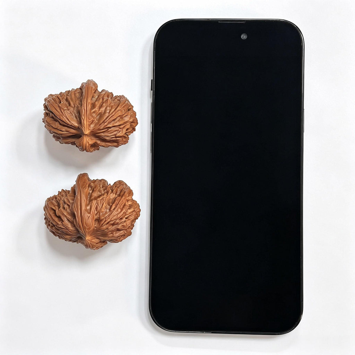 "Hu Tou Zuo Shan Diao Ban Bi" HT-CG1A1E Collector Lineage Wenwan Walnuts Pair | 34.0mm x 43.0mm | Stock ID: HT-CG1A1E - ThePatinaProject