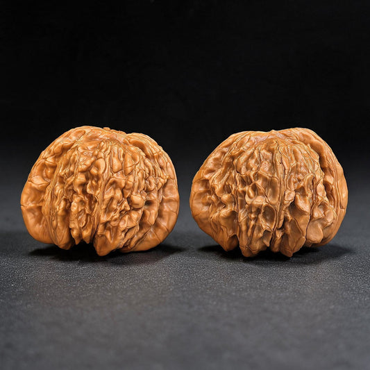 "Hua Kun Long / Chinese Dragon" Heirloom Collection Wenwan Walnuts Pair | 48.0mm x 47.0mm | HKL-1505C - ThePatinaProject