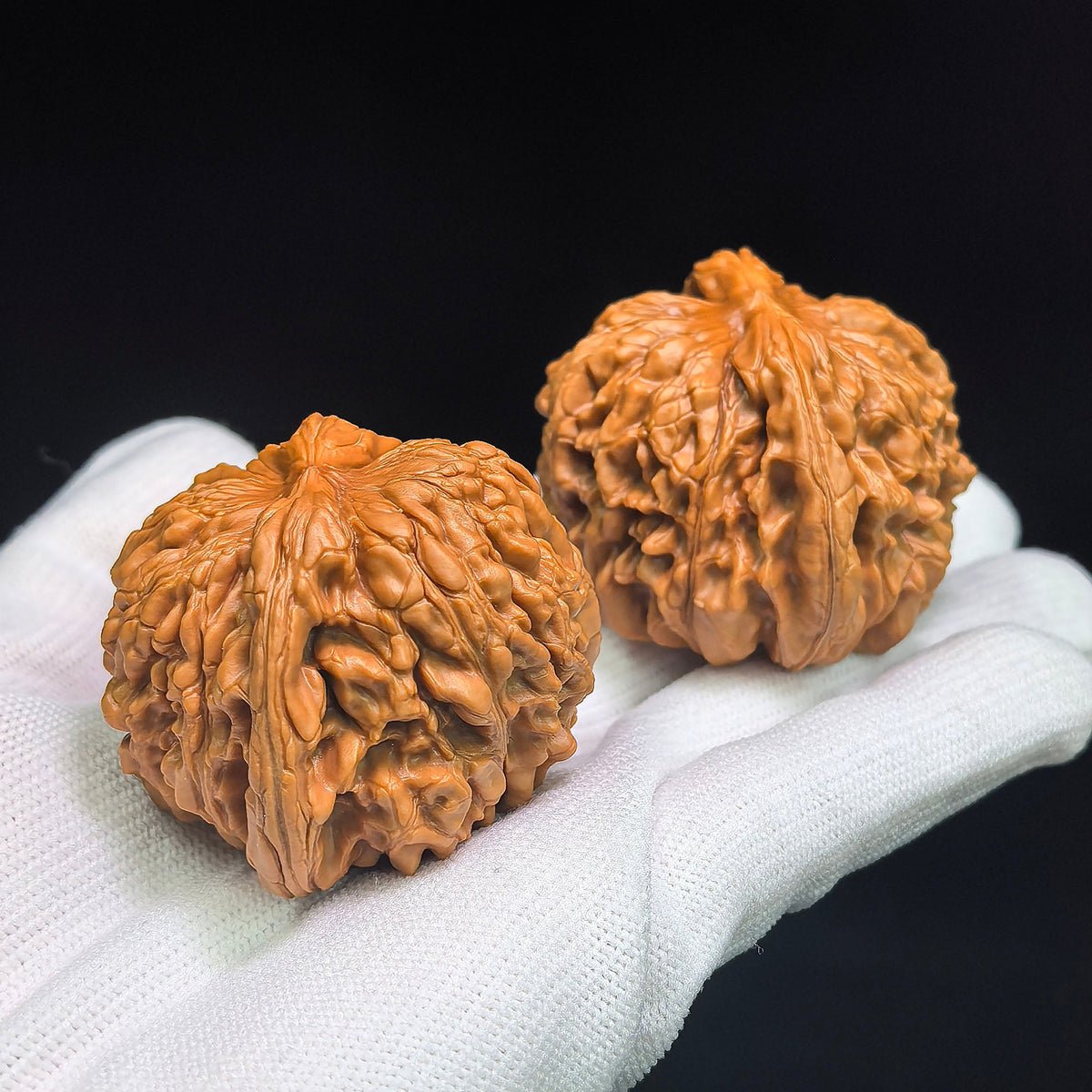 "Hua Kun Long / Chinese Dragon" Heirloom Collection Wenwan Walnuts Pair | 48.0mm x 47.0mm | HKL-1505C - ThePatinaProject
