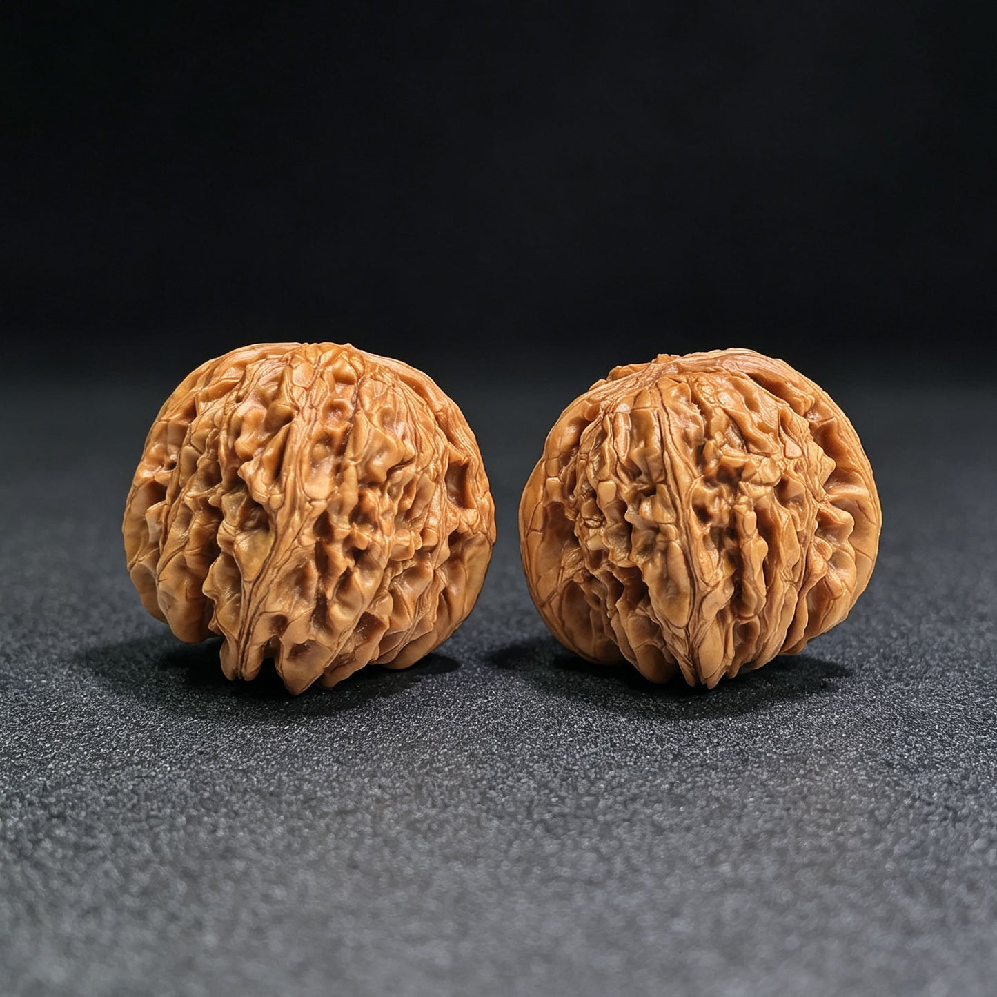"Hua Kun Long" Huakunlong HTL-17G1 Grand Master Low-Profile Wenwan Walnuts Pair | 48.0mm x 50.0mm | HTL-17G1 - ThePatinaProject