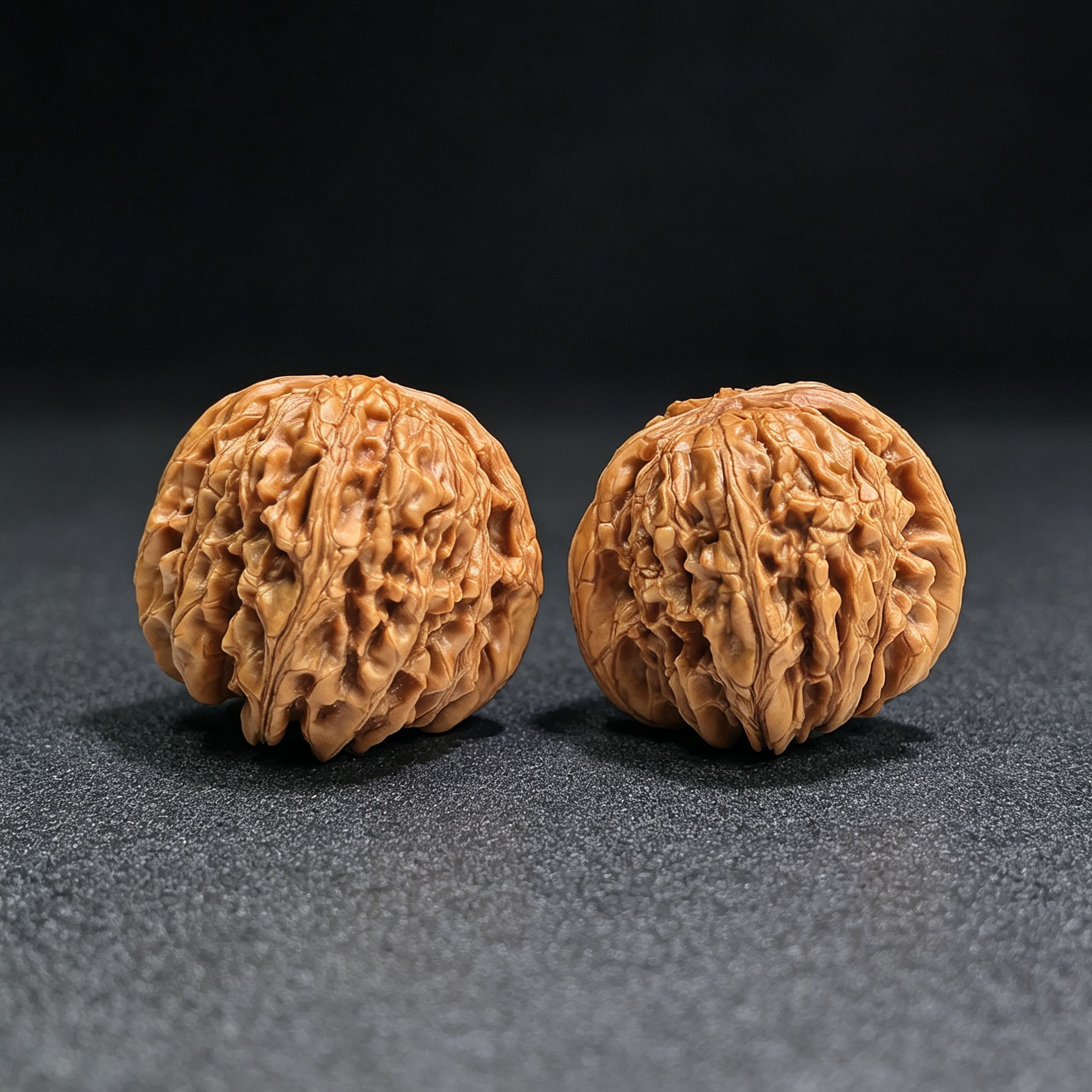 "Hua Kun Long" Huakunlong HTL-17G1 Grand Master Low-Profile Wenwan Walnuts Pair | 48.0mm x 50.0mm | HTL-17G1 - ThePatinaProject