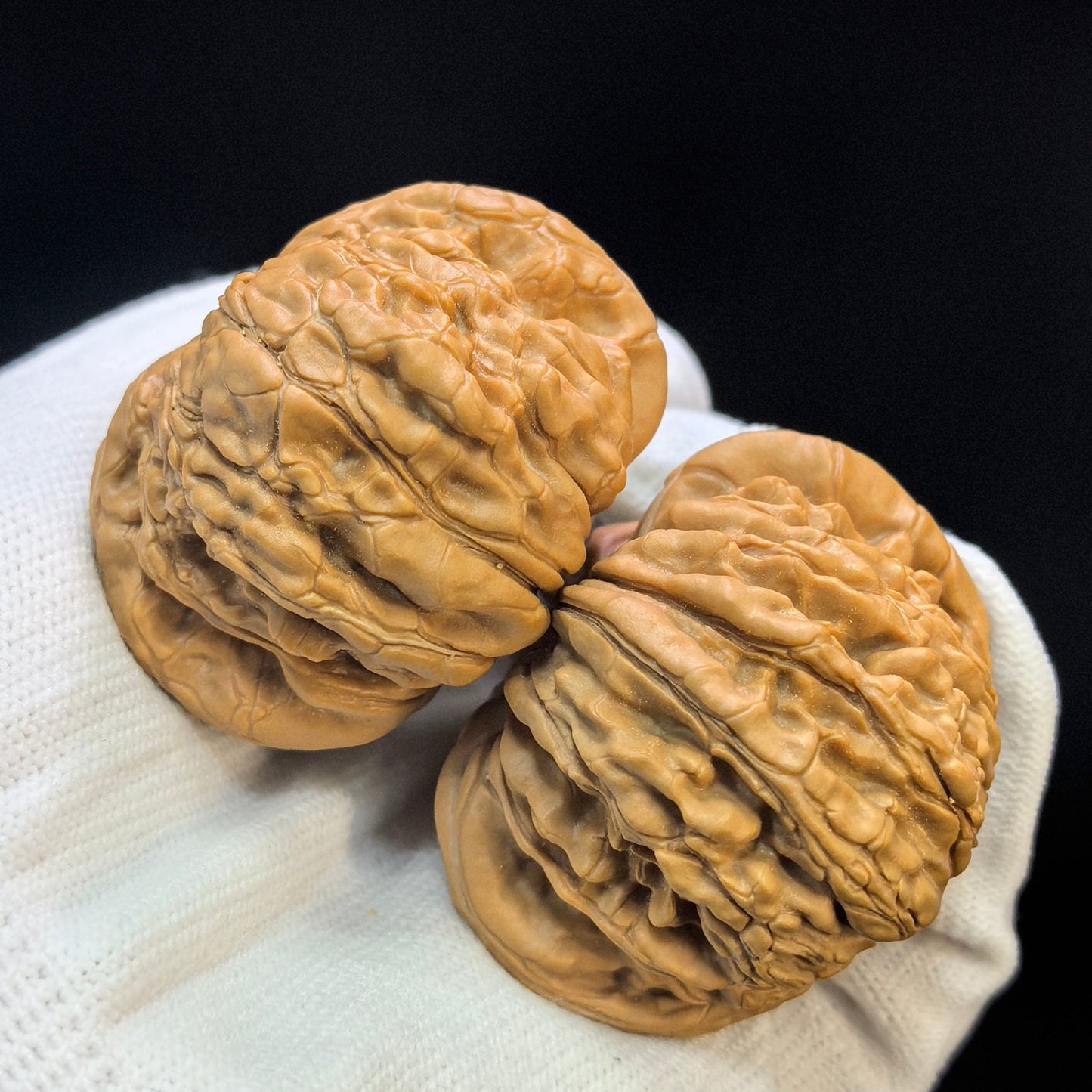 "Huakun Dragon" Huakunlong Low-Profile Wenwan Walnuts Pair | 50.0mm x 50.0mm | HKL-1504C - ThePatinaProject