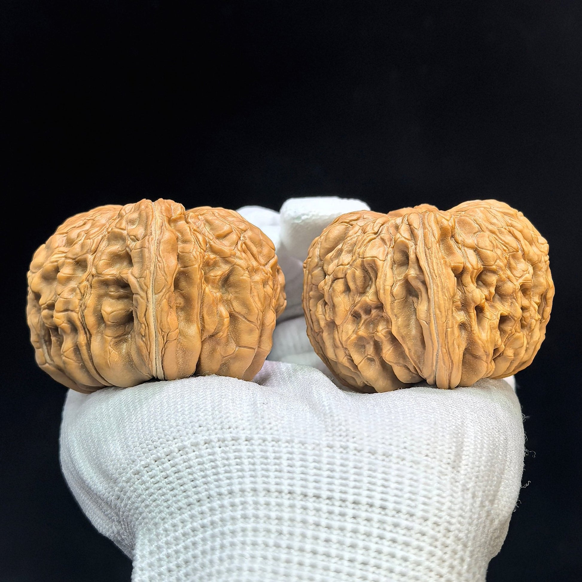 "Huakun Dragon" Huakunlong Low-Profile Wenwan Walnuts Pair | 50.0mm x 50.0mm | HKL-1504C - ThePatinaProject