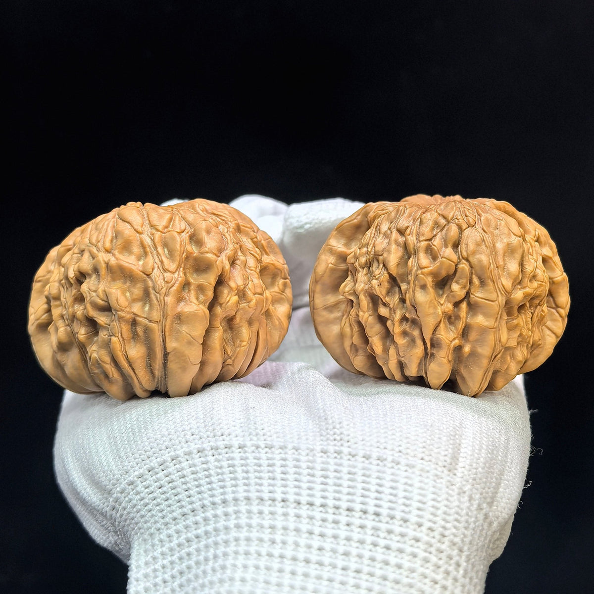 "Huakun Dragon" Huakunlong Low-Profile Wenwan Walnuts Pair | 50.0mm x 50.0mm | HKL-1504C - ThePatinaProject
