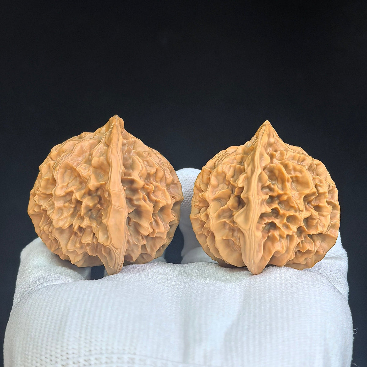 "Imperial Chinese Grand Bloom / Di Wang (Zhong Hua Da Hua)" Heirloom Collection Wenwan Walnuts Pair | 47.0mm x 45.0mm | DWZHDH-401 - ThePatinaProject