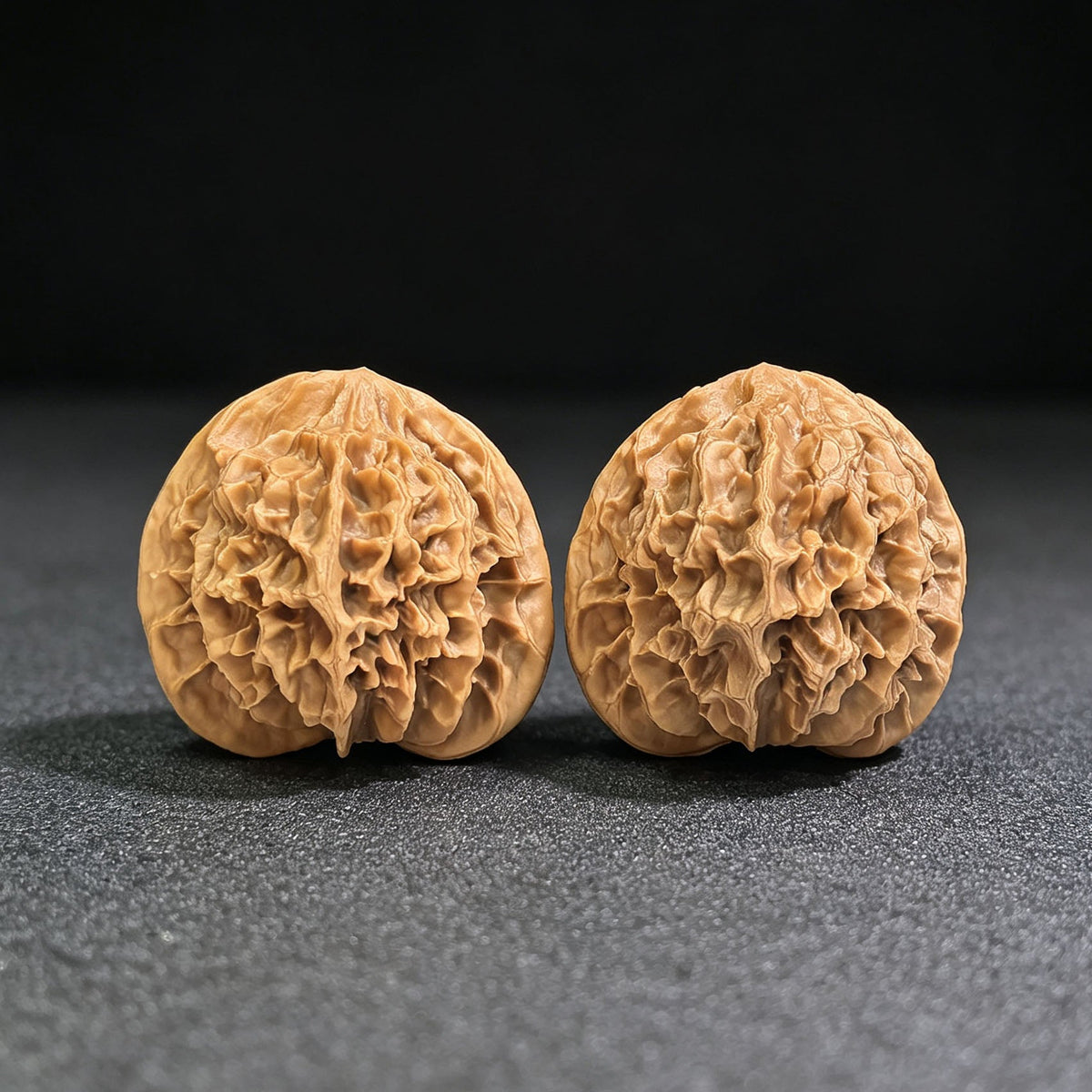 "Imperial Chinese Grand Bloom / Di Wang (Zhong Hua Da Hua)" Heirloom Collection Wenwan Walnuts Pair | 47.0mm x 45.0mm | DWZHDH-401 - ThePatinaProject