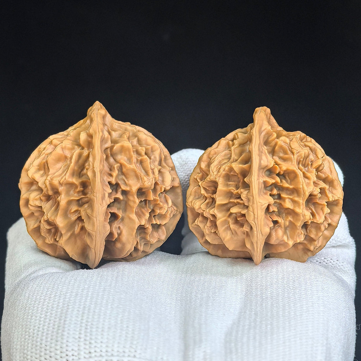 "Imperial Chinese Grand Bloom / Di Wang (Zhong Hua Da Hua)" Heirloom Collection Wenwan Walnuts Pair | 47.0mm x 45.0mm | DWZHDH-401 - ThePatinaProject