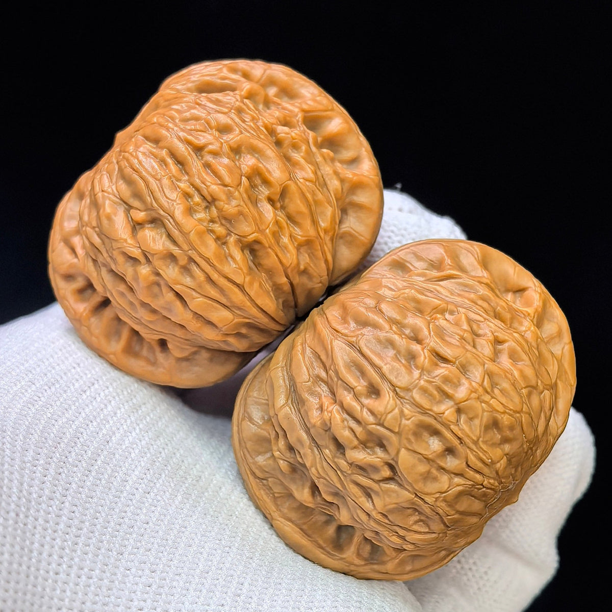 "Iron Hammer Sister" Tiechui Maimai TCMM-SY1C4 Low-Profile Wenwan Walnuts Pair | 41.0mm x 40.0mm | TCMM-SY1C4 - ThePatinaProject