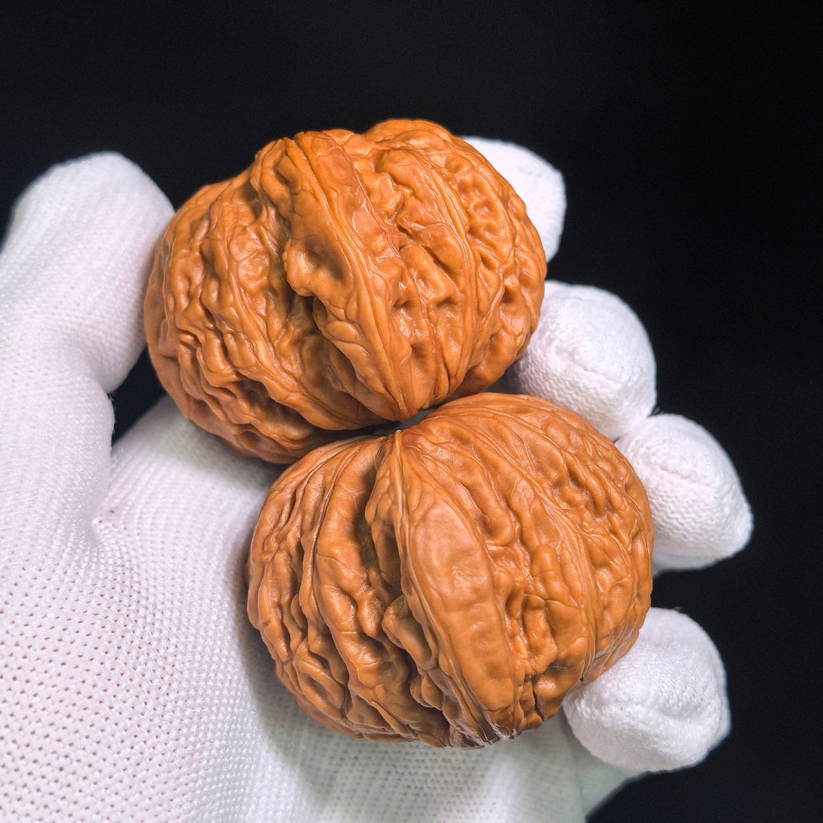 "Iron Hammer" Tiechui TC-CWB3E Wenwan Walnuts Collector Pair | 46.0mm x 48.0mm | Stock ID: TC-CWB3E - ThePatinaProject