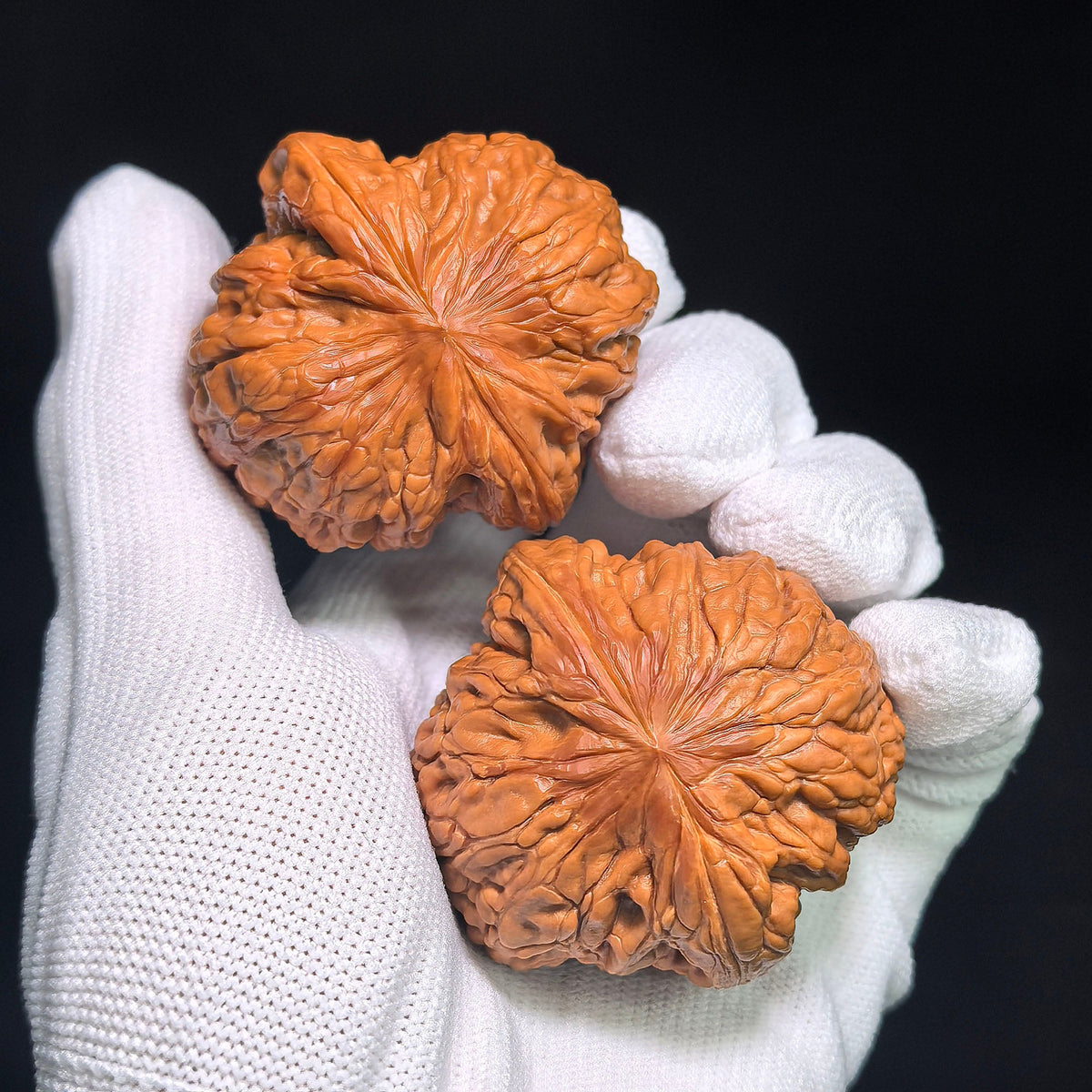 "Iron Hammer" Tiechui TC-CWB3E Wenwan Walnuts Collector Pair | 46.0mm x 48.0mm | Stock ID: TC-CWB3E - ThePatinaProject