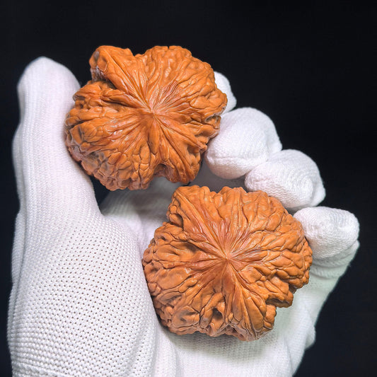 "Iron Hammer" Tiechui TC-CWB3E Wenwan Walnuts Collector Pair | 46.0mm x 48.0mm | Stock ID: TC-CWB3E - ThePatinaProject