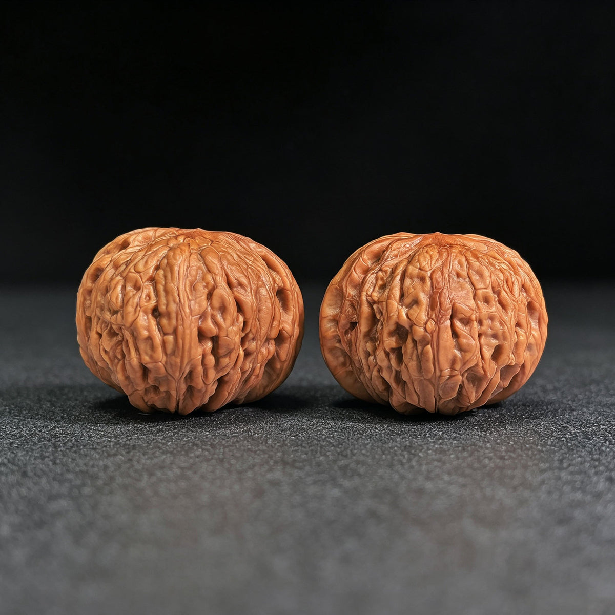 "Iron Hammer" Tiechui TC-CWB3E Wenwan Walnuts Collector Pair | 46.0mm x 48.0mm | Stock ID: TC-CWB3E - ThePatinaProject