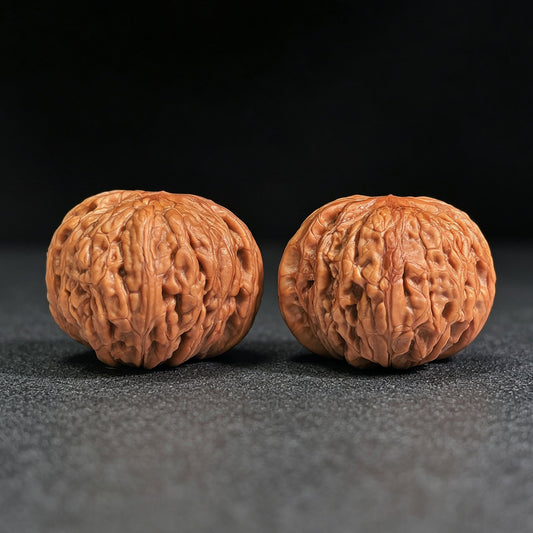 "Iron Hammer" Tiechui TC-CWB3E Wenwan Walnuts Collector Pair | 46.0mm x 48.0mm | Stock ID: TC-CWB3E - ThePatinaProject