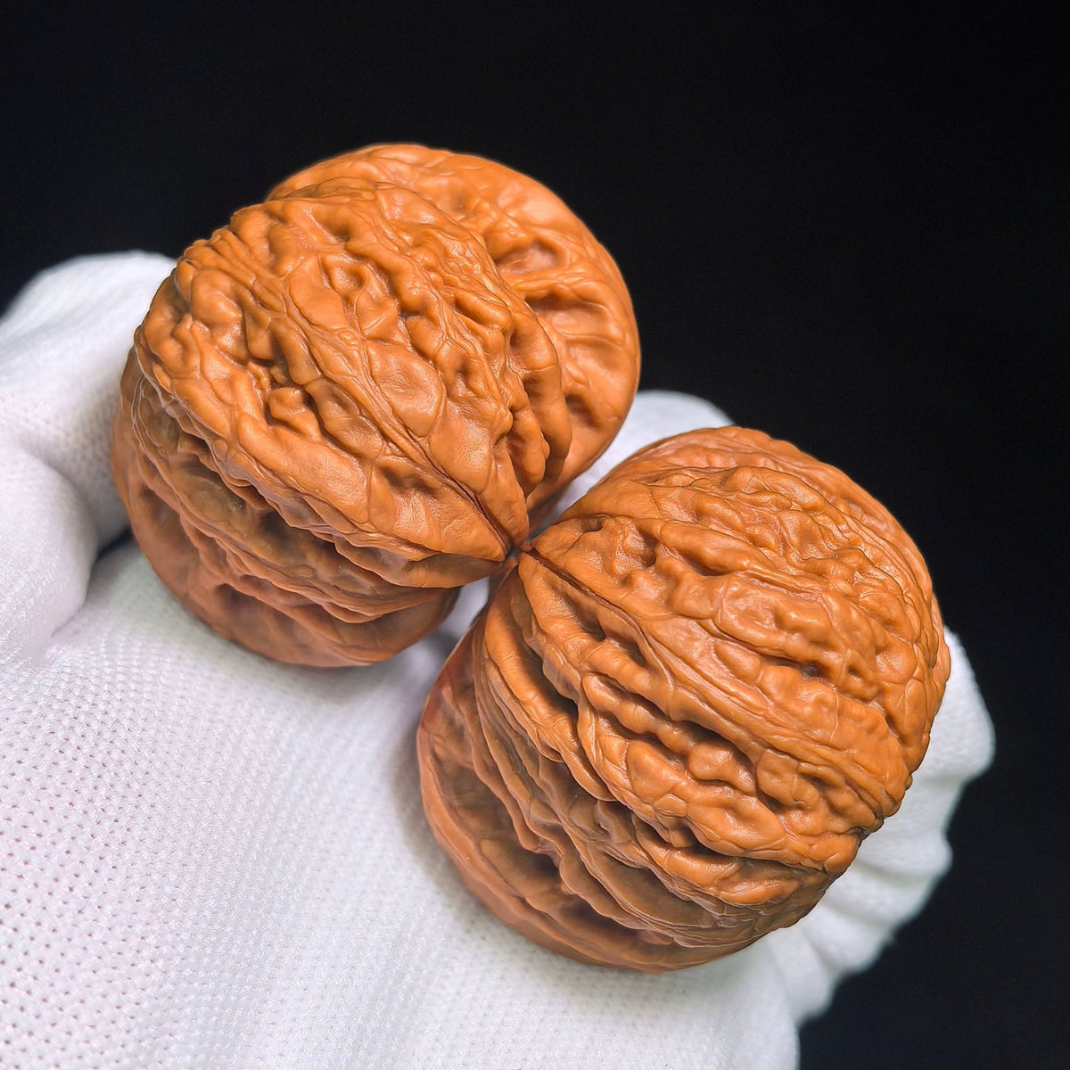 "Iron Hammer" Tiechui TC-CWB3E Wenwan Walnuts Collector Pair | 46.0mm x 48.0mm | Stock ID: TC-CWB3E - ThePatinaProject