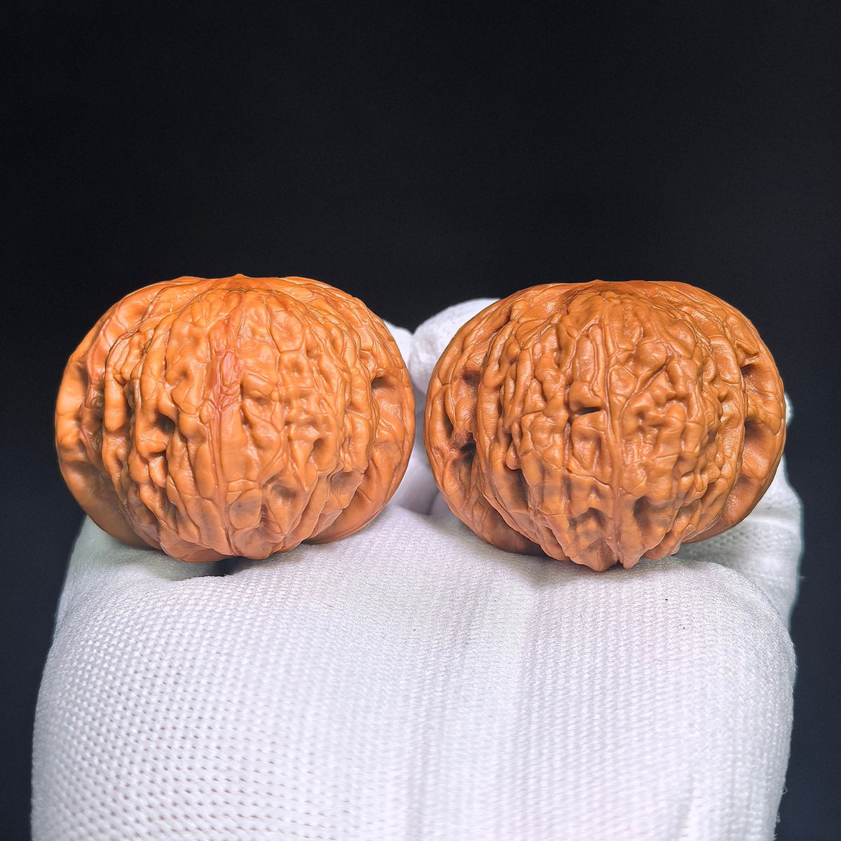 "Iron Hammer" Tiechui TC-CWB3E Wenwan Walnuts Collector Pair | 46.0mm x 48.0mm | Stock ID: TC-CWB3E - ThePatinaProject