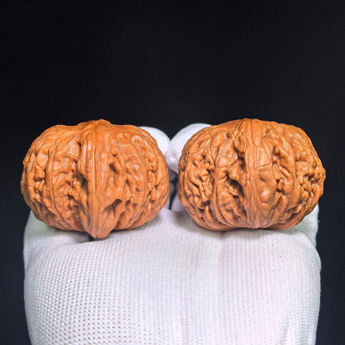 "Iron Hammer" Tiechui TC-CWB3E Wenwan Walnuts Collector Pair | 46.0mm x 48.0mm | Stock ID: TC-CWB3E - ThePatinaProject