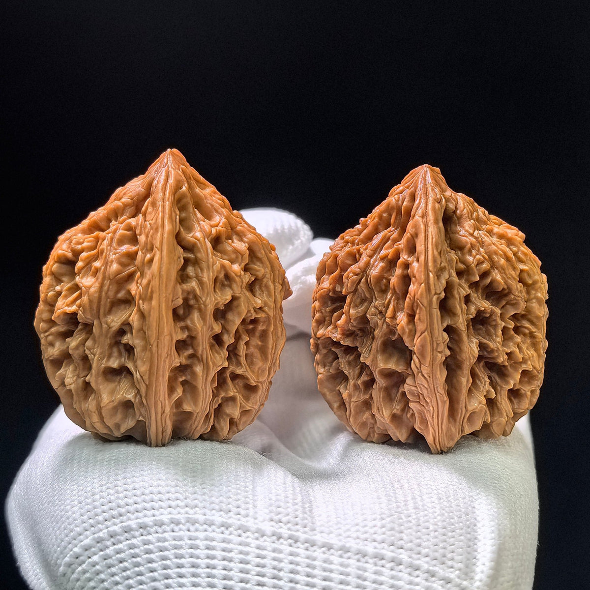 "Jade Kylin" Yuqilin Classic Low-Profile Wenwan Walnuts Pair | 36.0mm x 38.0mm | YQL-1101 - ThePatinaProject