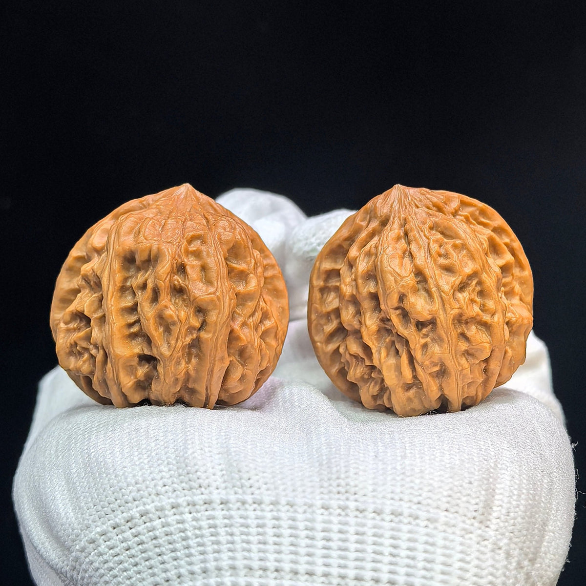 "Jiulong Valley" Jiulongyu Wenwan Walnuts (Pair) | 38.0mm x 38.0mm | Stock ID: JLY-1501C - ThePatinaProject