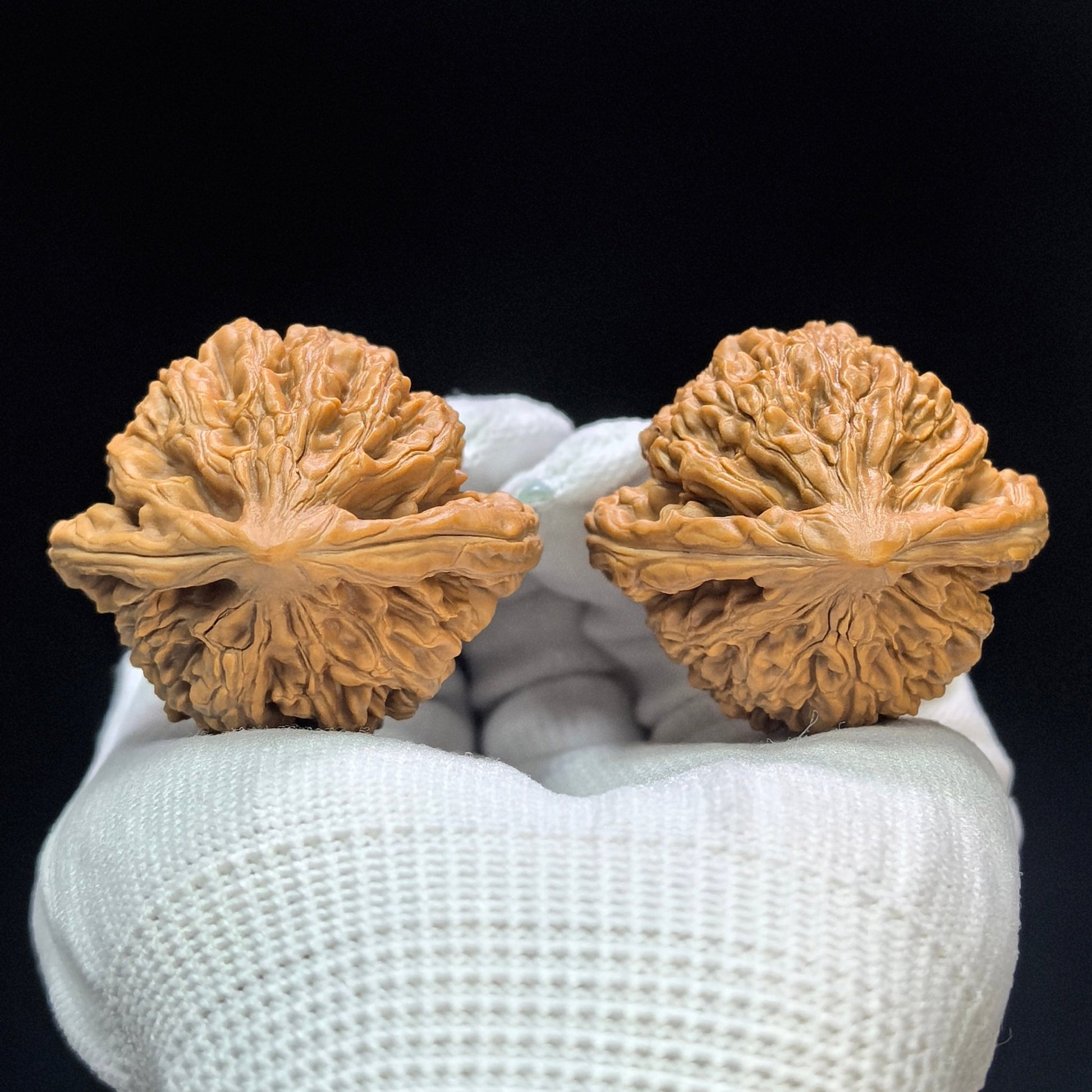 "King Tigerhead" Hutouwang Low-Profile Wenwan Walnuts Pair | 42.0mm x 39.0mm | HTW-1501C - ThePatinaProject