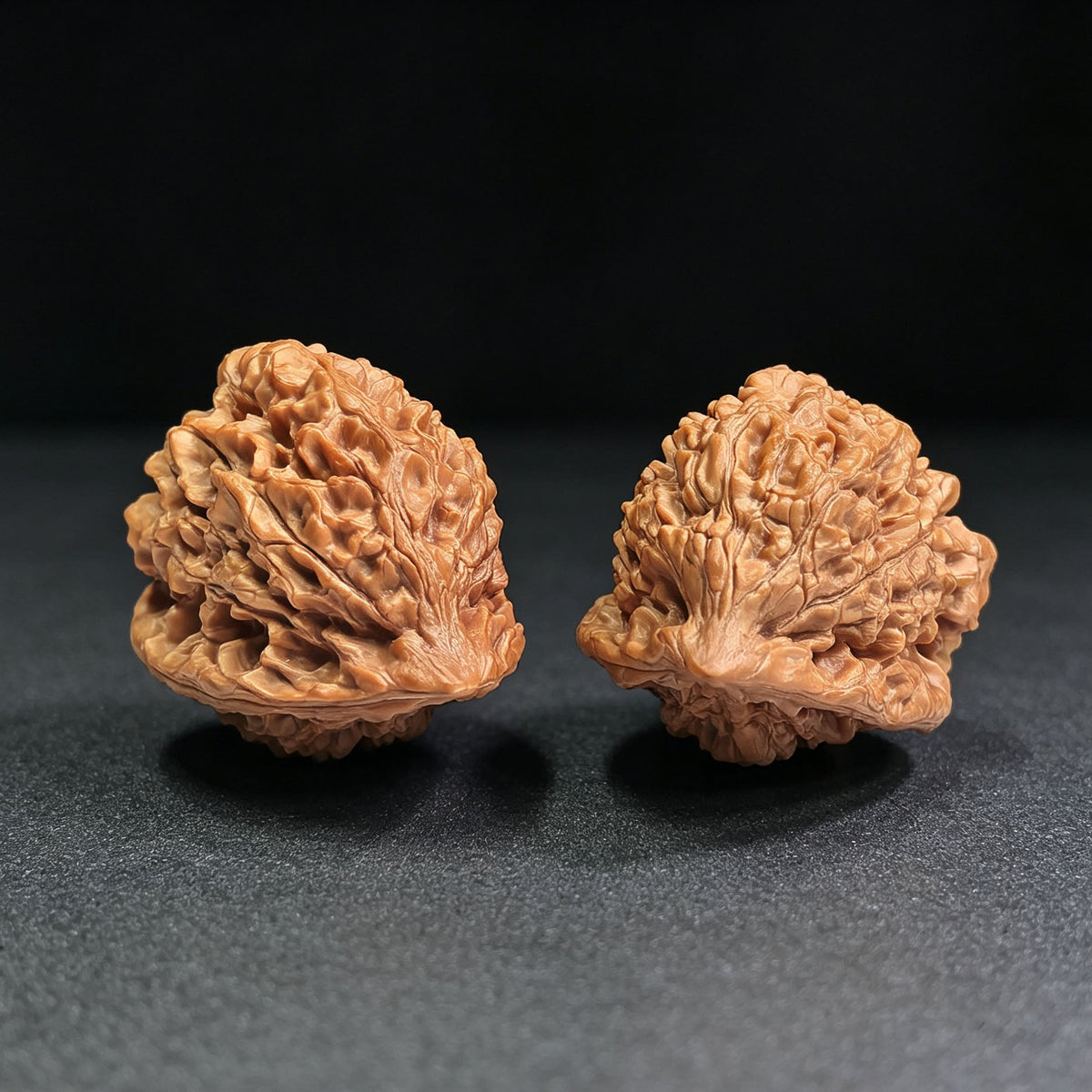 "Kylin Pattern Hedgehog" QLW-CG1A6E Collector Grade Wenwan Walnuts Pair | 37.0mm x 43.0mm | SKU: QLW-CG1A6E - ThePatinaProject