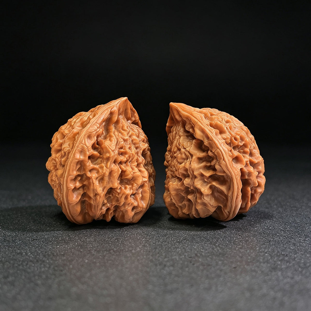 "Kylin Texture Snake Head Treasure Bowl" Qilinwen Shetou Jubaopen Wenwan Walnuts Pair | 50.0mm x 47.0mm | QLWSTJBP-CG212E - ThePatinaProject