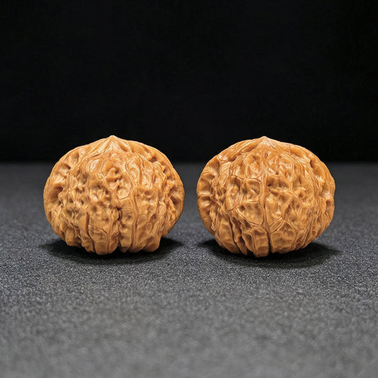 "Little Pumpkin" Xiao Nangua NGD-1501C Low-Profile Wenwan Walnuts Pair | 41.0mm x 43.0mm | NGD-1501C - ThePatinaProject