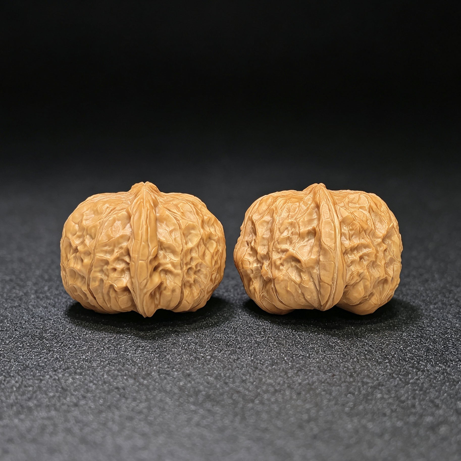 "Little Pumpkin" Xiao Nangua NGD-1502C Low-Profile Wenwan Walnuts Pair | 38.0mm x 42.0mm | NGD-1502C - ThePatinaProject