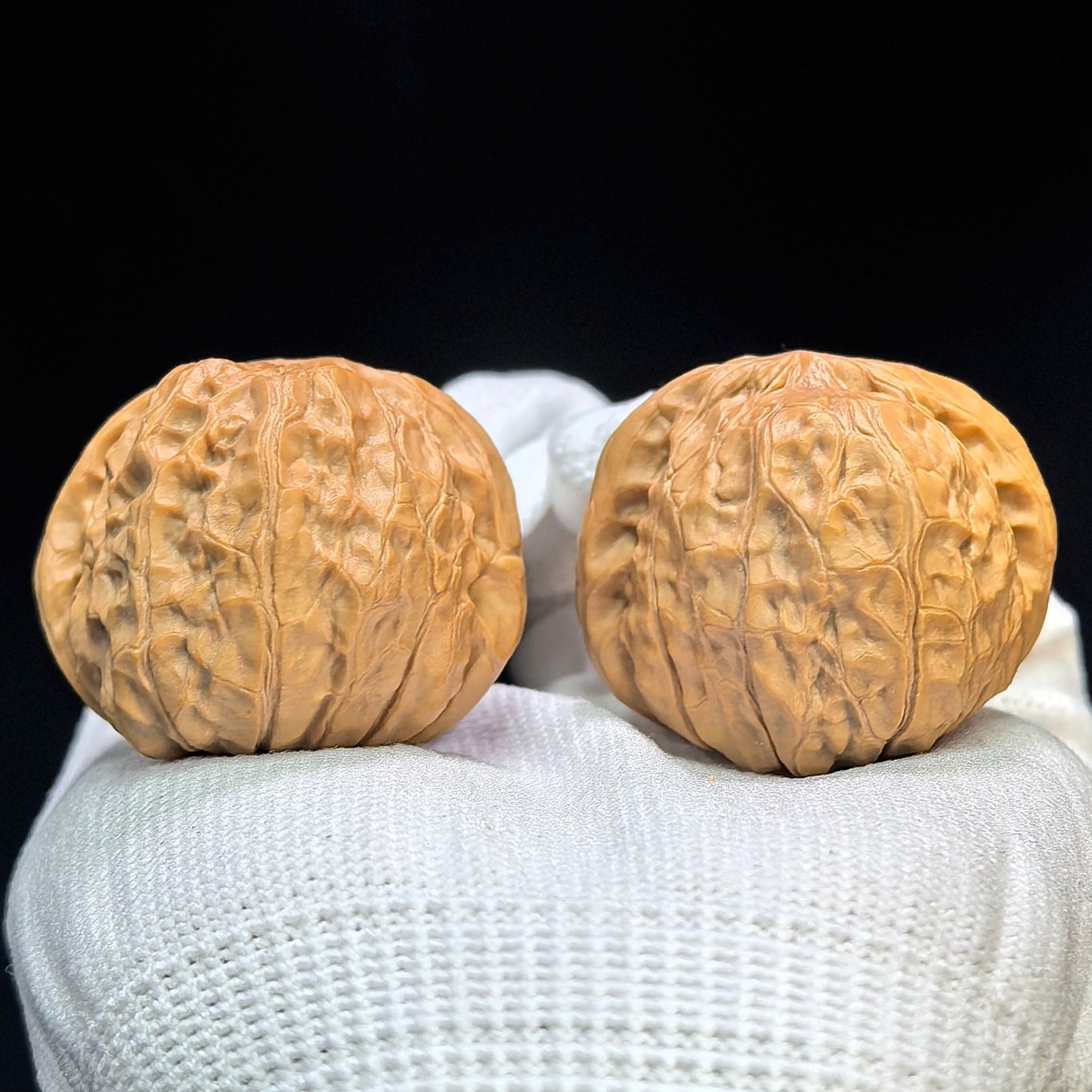 "Little Pumpkin" Xiao Nangua NGD-1502C Low-Profile Wenwan Walnuts Pair | 38.0mm x 42.0mm | NGD-1502C - ThePatinaProject