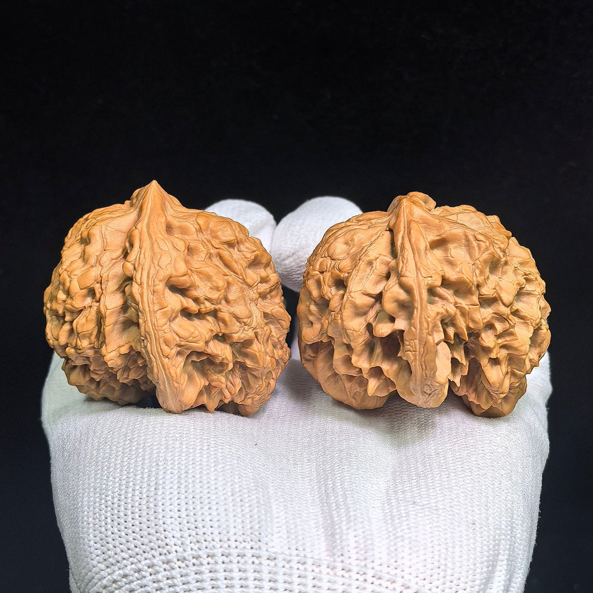 "Long Ding Tian Can Jiao / Dragon Tripod Crippled Foot" Heirloom Collection Wenwan Walnuts Pair | 50.0mm x 48.0mm | LDTC-C1C1E - ThePatinaProject
