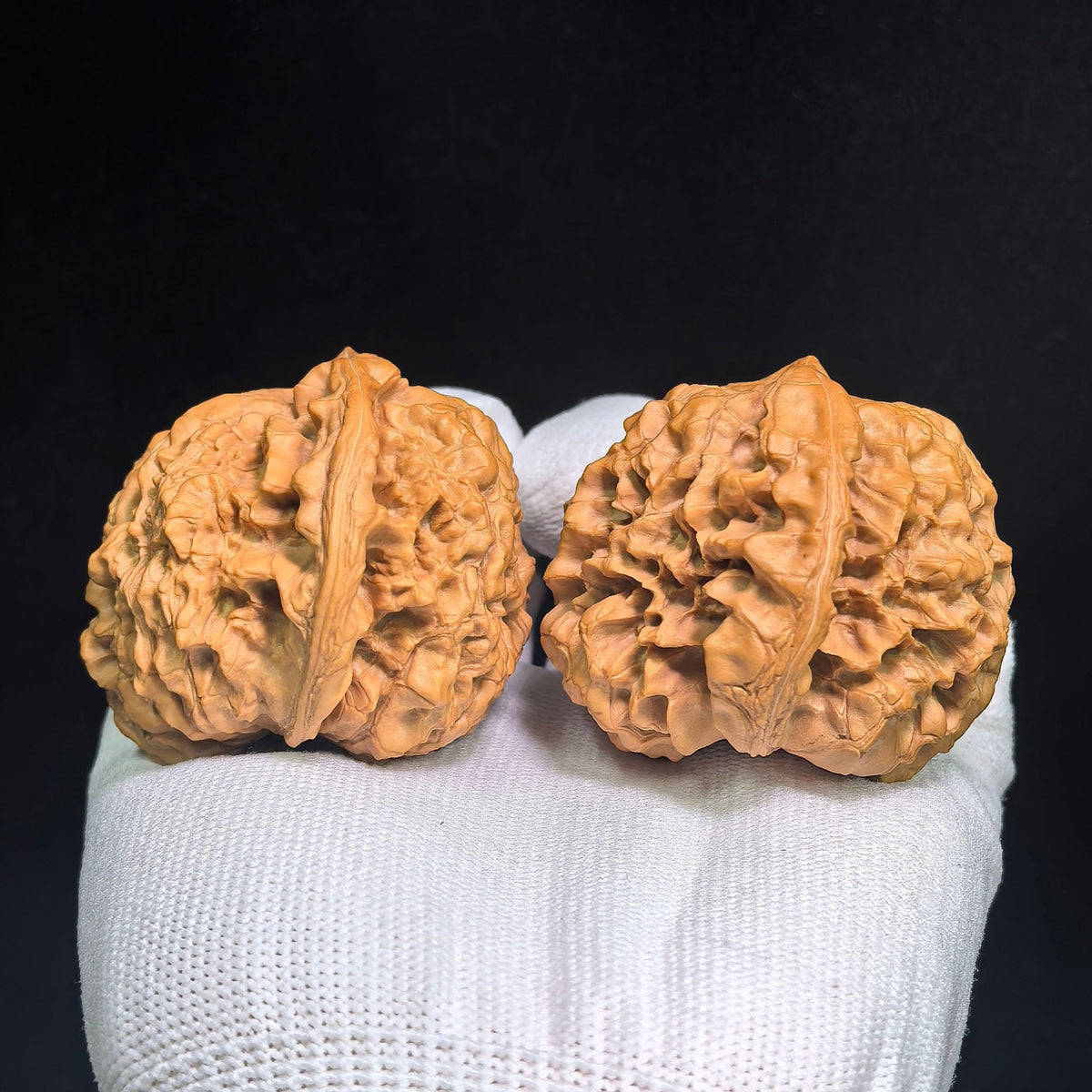 "Long Ding Tian Can Jiao / Dragon Tripod Crippled Foot" Heirloom Collection Wenwan Walnuts Pair | 50.0mm x 48.0mm | LDTC-C1C1E - ThePatinaProject