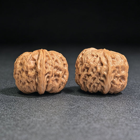 Lu Da Gun Wenwan Walnuts Pair | 41.0mm × 44.0mm | LDG-401 - ThePatinaProject