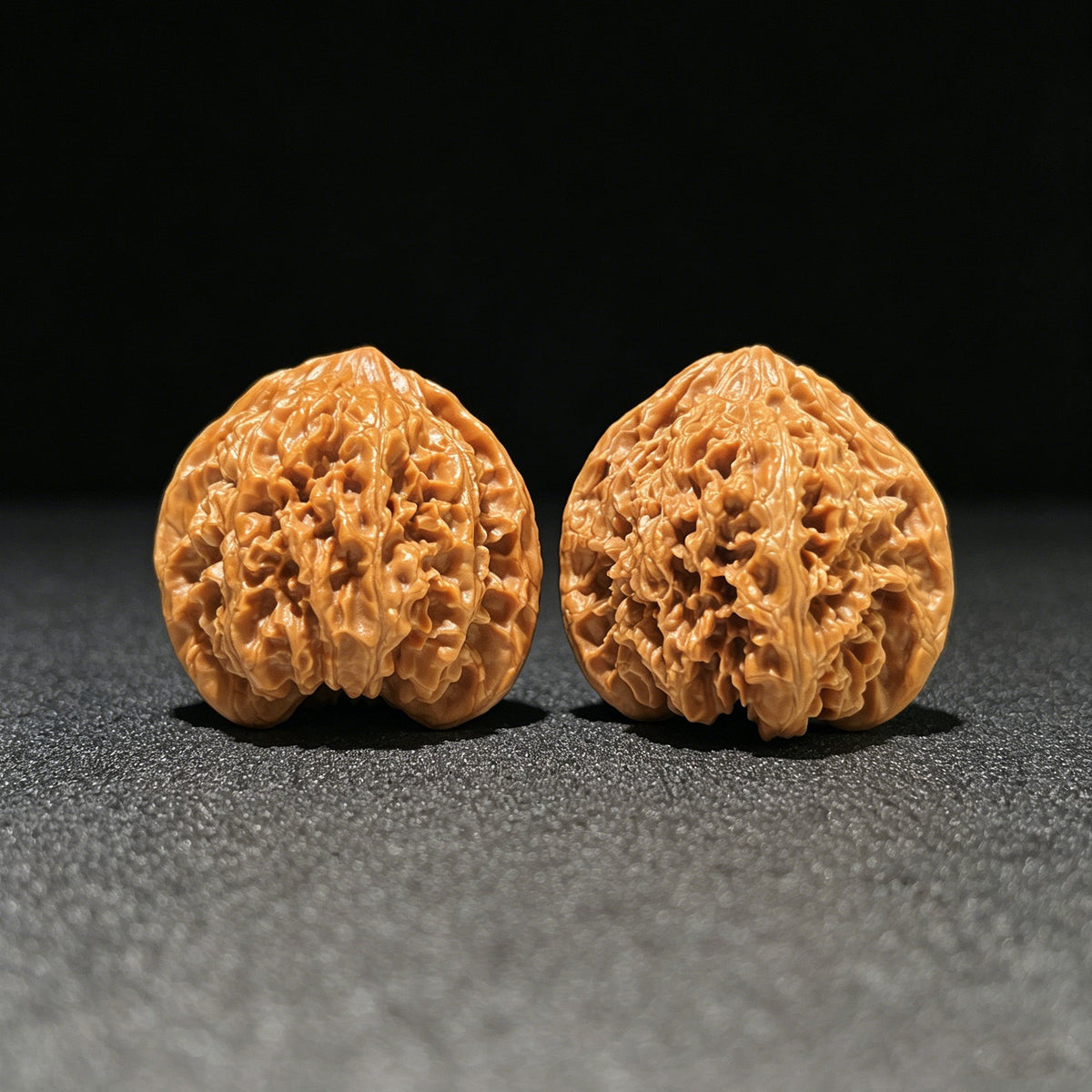 Man Tian Xing (Sky Full of Stars) Scholar Walnuts Pair | 38.0mm x 34.0mm | Stock ID: MTX-1104 - ThePatinaProject