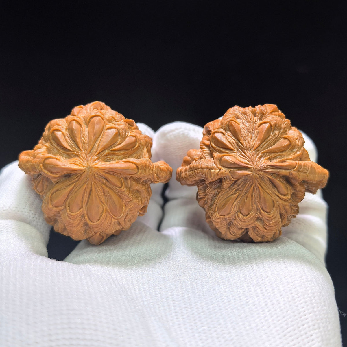 Master Li Fengguang Hand-Carved "Devouring Lion" White Lion Head (Bai Shi Zi) Scholar Walnuts Pair | Grand 44.0mm x 41.0mm | Ultimate Collector Grade Masterpiece | Stock ID: BSZTSDK-CG213E - ThePatinaProject