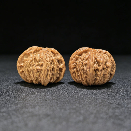 "Millstone" Mopan Wenwan Walnuts Pair | 42.0mm x 39.0mm | MP-1501C - ThePatinaProject