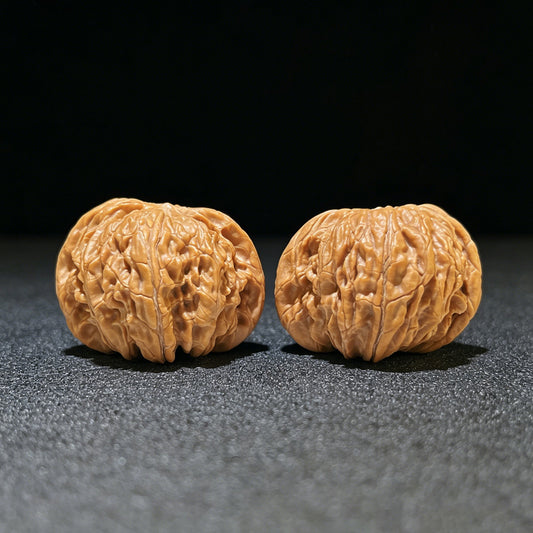 "Millstone" Mopan Wenwan Walnuts Pair | 42.0mm x 40.0mm | MP-1110 - ThePatinaProject