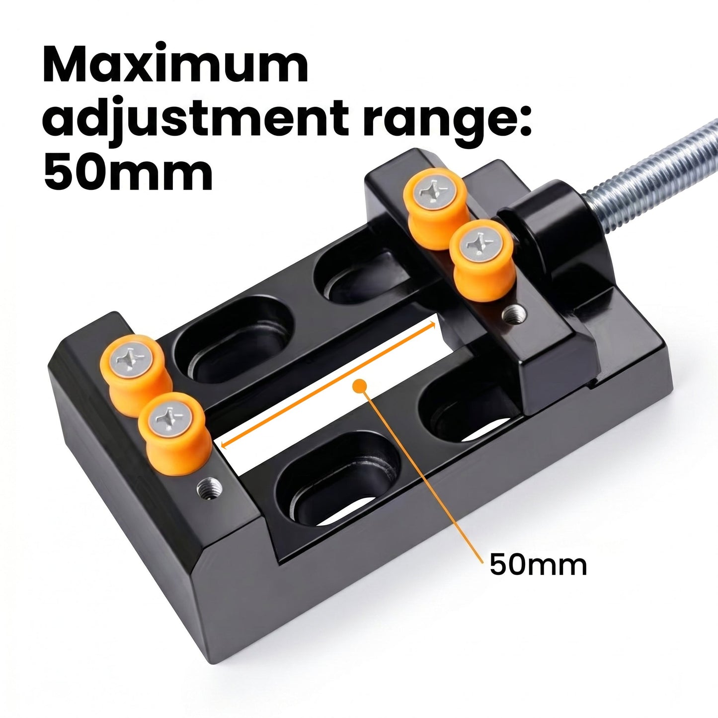 Mini Bench Vise for Wenwan Walnut Carving & Modification | Premium Aluminum Alloy Hobby Clamp with 4 Soft Rubber Protective Pins | Compact Desktop Carving Station (11-50mm Clamping Range) - ThePatinaProject