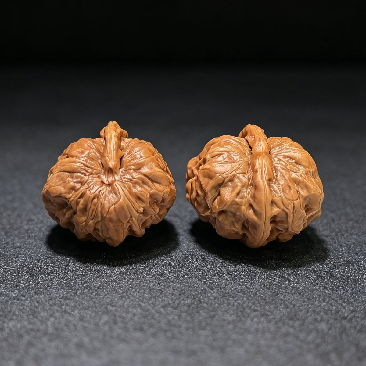"Miniature Crystal Frog Hawk-Beak Smooth-Sailing" (Xiu Zhen Shui Jing Wa Ying Zui Yi Fan) Scholar Walnuts | Ultra-Rare 35.0mm x 35.0mm Isometric Profile | Singularities Grade Masterpiece | Stock ID: SJWYZYF-CG201E - ThePatinaProject