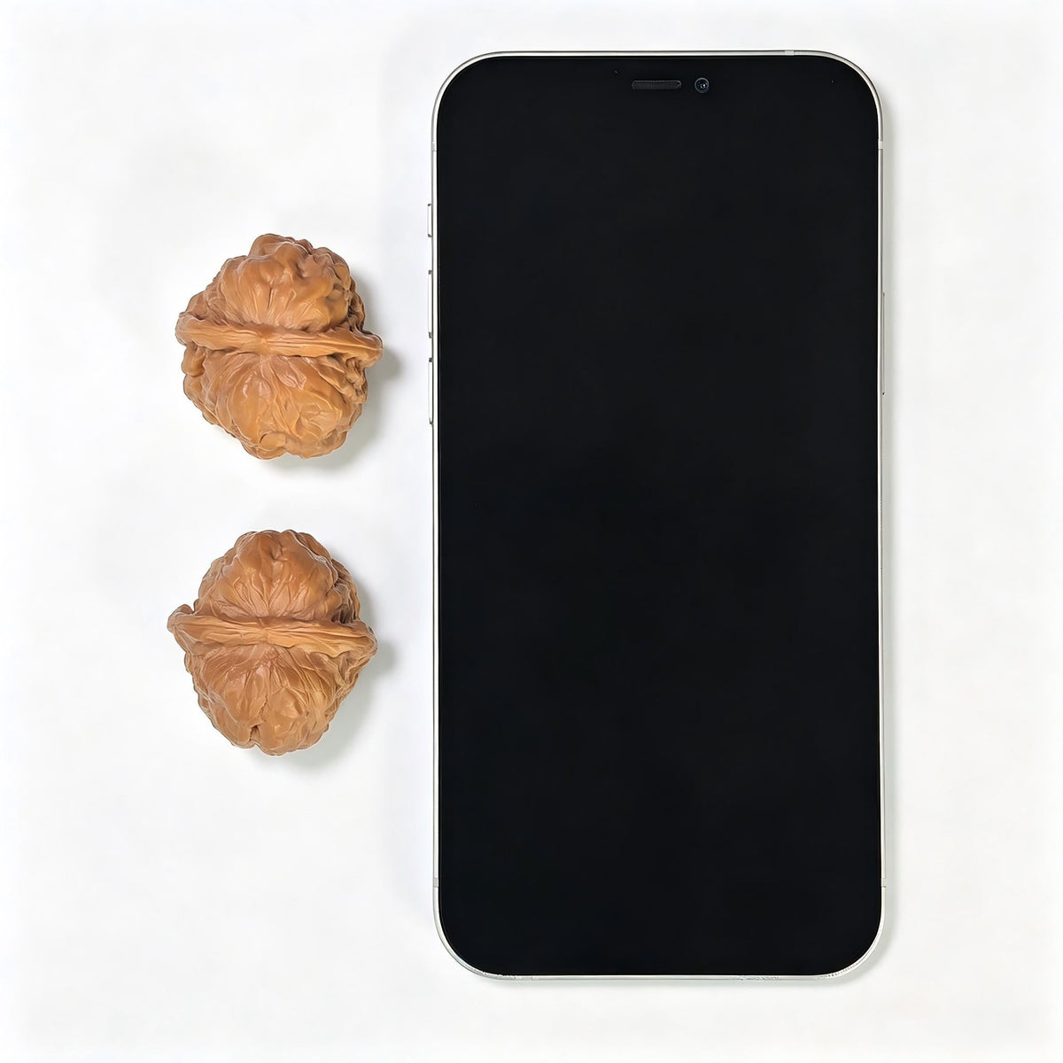 Miniature "Crystal Frog" Wenwan Walnut Pair | Compact Rounded Form | 32.0mm × 35.0mm | XZSJW-17E8 - ThePatinaProject