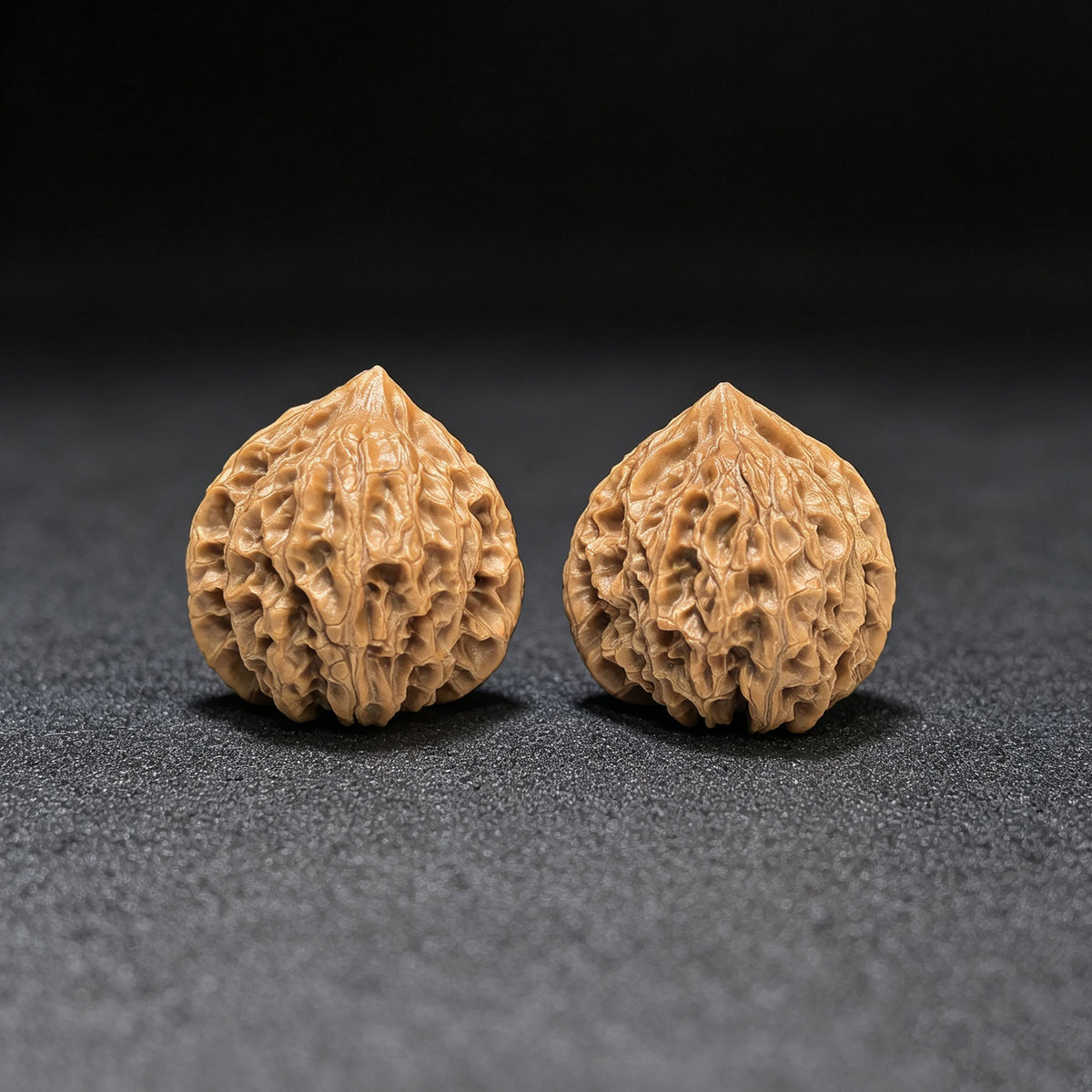 "Moon-Gazing Pocket Spinner" Wangyue Shounian Wenwan Walnuts Pair | 31.0mm x 30.0mm | WY-01SY - ThePatinaProject