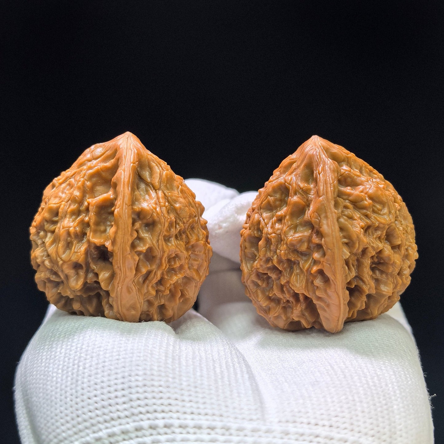 "Mountain Harvest" Old-Growth Low-Profile Wenwan Walnuts Pair | 39.0mm x 38.0mm | YS-1104 - ThePatinaProject
