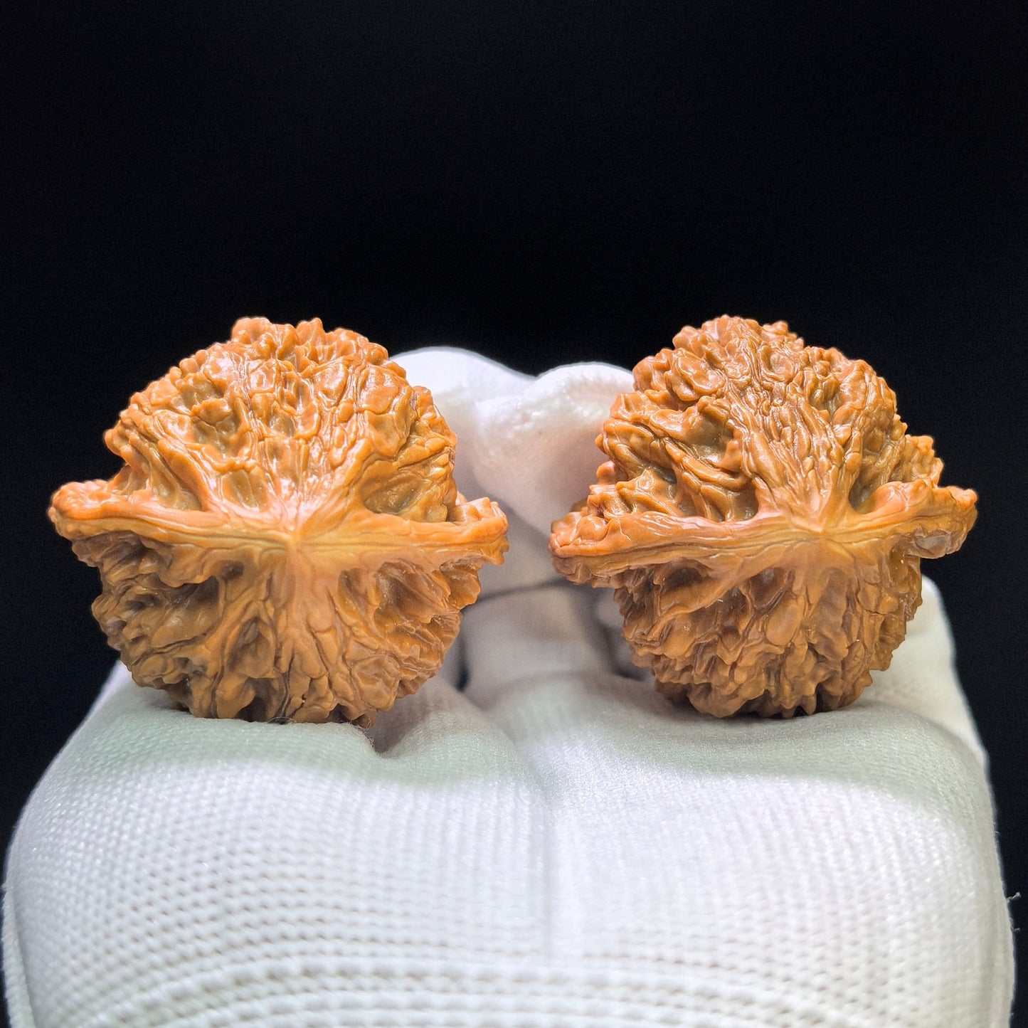 "Mountain Harvest" Old-Growth Low-Profile Wenwan Walnuts Pair | 39.0mm x 38.0mm | YS-1104 - ThePatinaProject