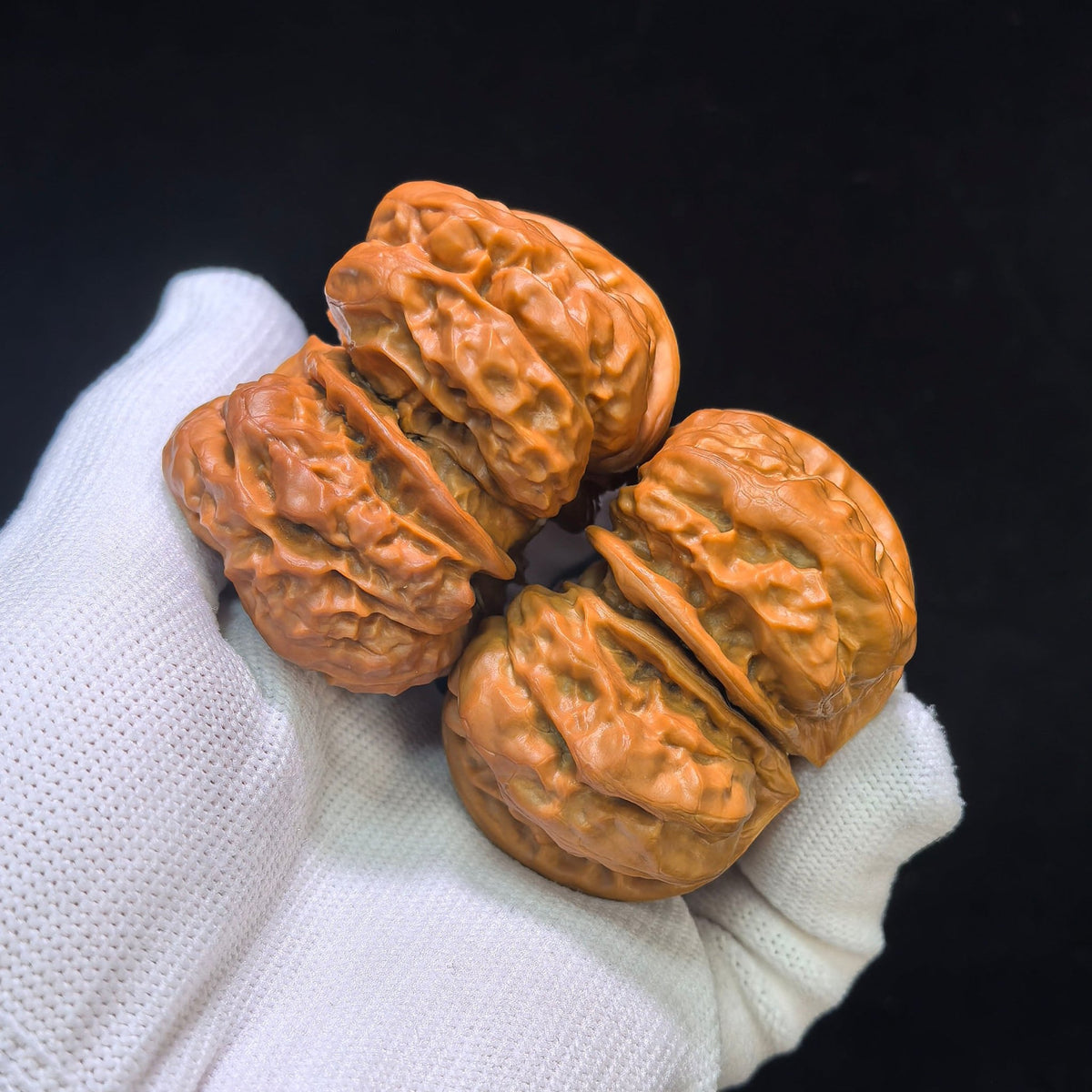 Museum-Grade "Toad Head Butterfly Conjoined Twin" (Ha Ma Tou Hu Die Lian Ti) Wild Scholar Walnut | Ultra-Rare 52.0mm x 45.0mm | High-End Collector Masterpiece | Stock ID: HDLLT-C01E - ThePatinaProject
