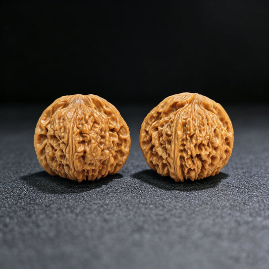 "Nanjiang Stone" Nanjiangshi Classic Heritage Wenwan Walnuts Pair | 43.0mm x 42.0mm | NJS-1504C - ThePatinaProject